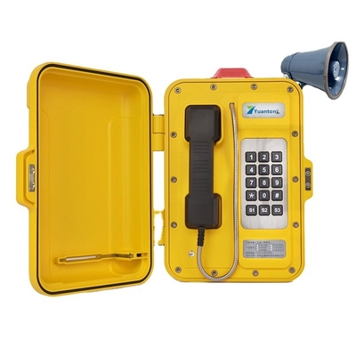 comprare Telefono irregolare industriale della sorsata della lega di alluminio del telefono di VoIP del quadrante automatico con la lampada d'avvertimento fabbricazione online