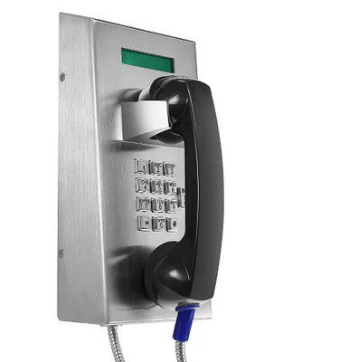 comprare Telefono fissato al muro, telefono pubblico della prigione di emergenza di acciaio inossidabile 304 fabbricazione online