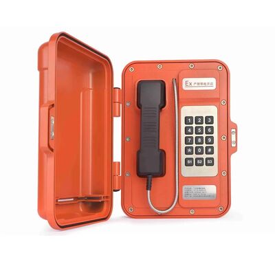 comprare Telefono antideflagrante con guscio in lega di alluminio, protezione IP68 e amplificatore integrato da 30W per aree pericolose fabbricazione online