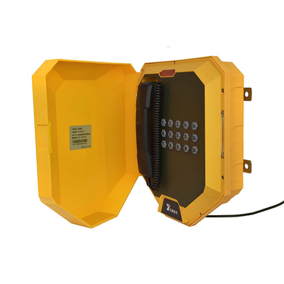 IP68 Telefono resistente alla polvere industriale resistente alle intemperie con tensione 12V e apparecchio opzionale