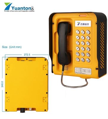 Telefono industriale a prova di intemperie IP68 con cornetta magnetica e tubo cavo telescopico in acciaio inossidabile