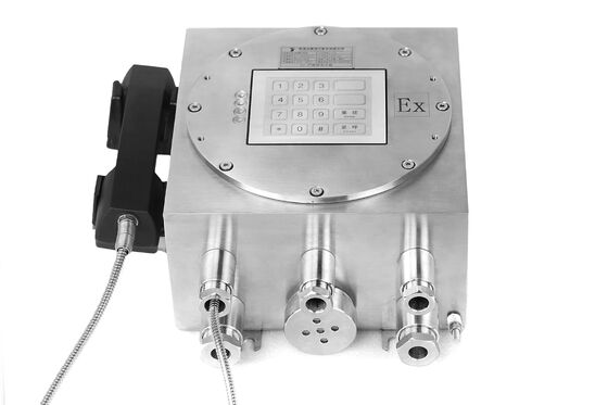 Cassa in acciaio inossidabile Protezione IP66 30W Amplificatore integrato Esplosione a prova di telefono industriale