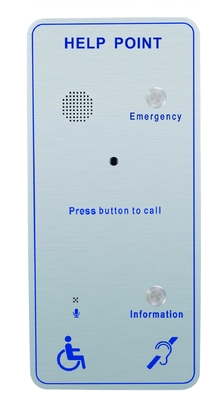 Colonna inossidabile della cabina telefonica all'aperto pubblica di emergenza SOS che monta tipo